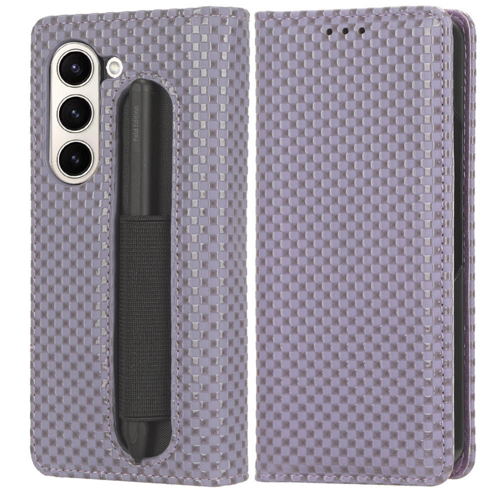 For Samsung Galaxy Z Fold5 5G PU Leather Stand Case Imprinted Wallet Phone Case with Pen Holder For Samsung Galaxy Z Fold5 5G PU Leather Stand Case Imprinted Wallet Phone Case with Pen Holder
